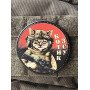 Шеврон ПВХ Круглий Котик ЗСУ Black/Red