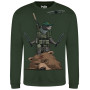 Світшот Медоїд Завжди Лютий GANK Dark Olive Limited