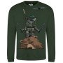 Світшот Медоїд Завжди Лютий GANK Dark Olive Limited