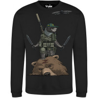 Світшот Медоїд Завжди Лютий GANK Black Limited