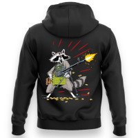 Худі GANK Єнот з Покемоном Завжди Лютий Limited Black