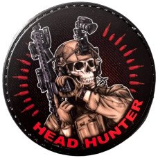 Шеврон ПВХ Круглий Head Hunter
