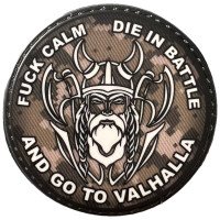 Шеврон ПВХ Круглий Go To Valhalla