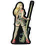 Шеврон ПВХ 3D Pin-Up Tattoo Валькірія Снайпер Black