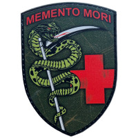 Шеврон ПВХ Щит Medic Memento Mori