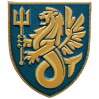 Шеврон ПВХ Щит Морська Піхота 37 ОБрМП