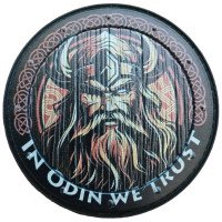Шеврон ПВХ Круглий In Odin We Trust