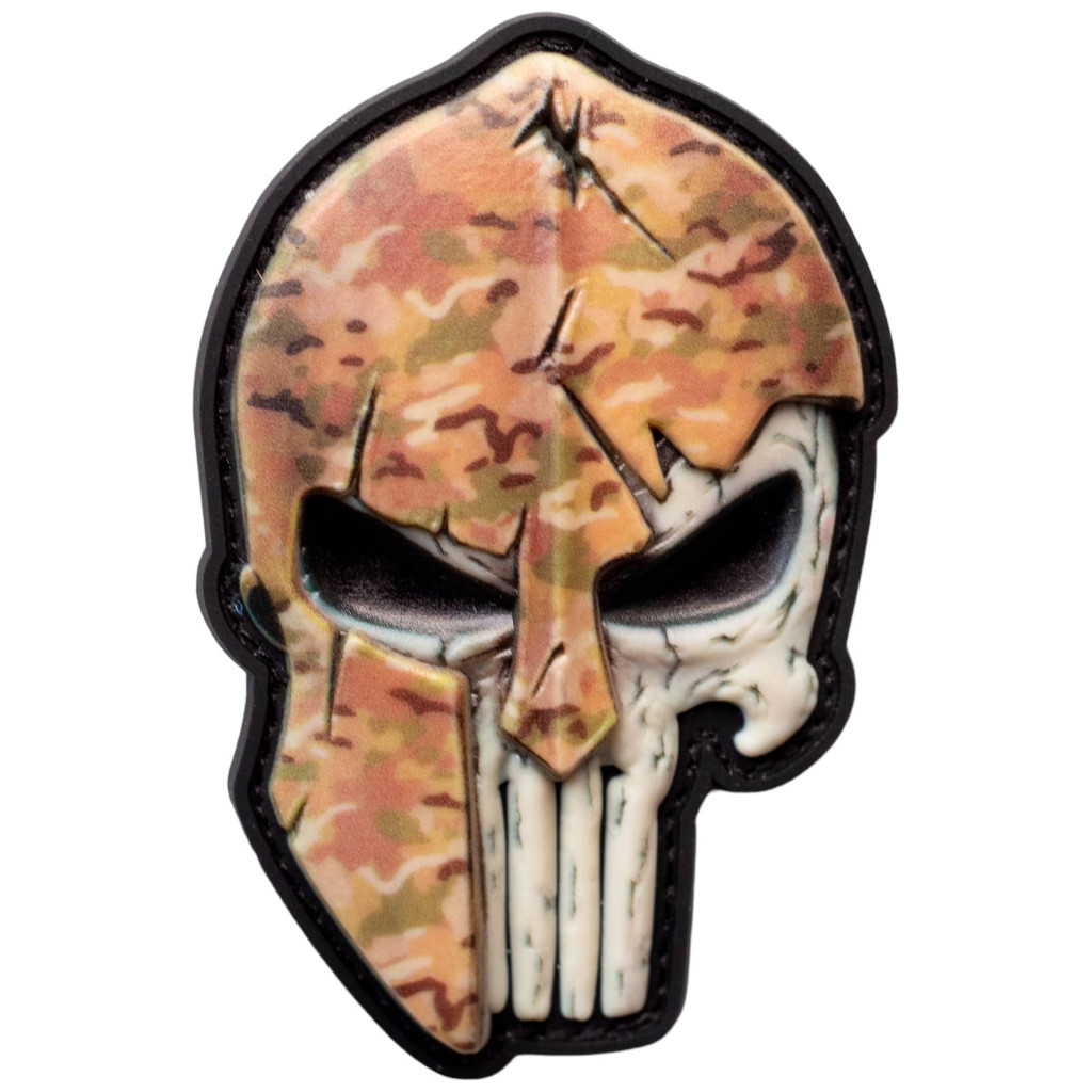 Шеврон ПВХ Punisher Sparta Мультикам