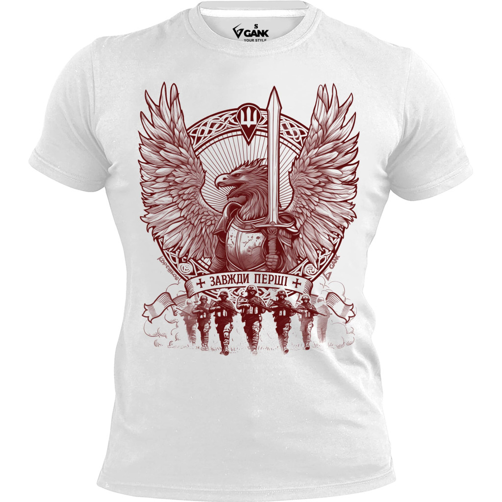 Футболка GANK Грифон ДШВ White