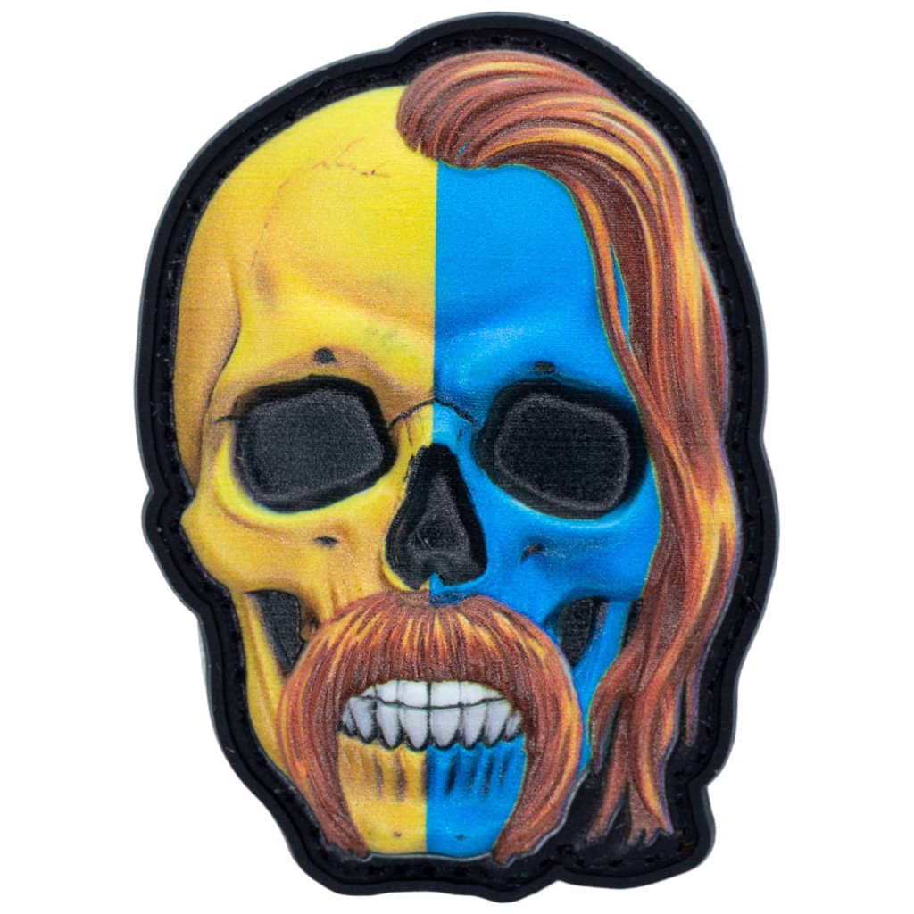 Шеврон ПВХ Маска Козак Yellow/Blue