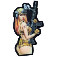 Шеврон ПВХ 3D Pin-Up Tattoo Eagle Патріотка Мультикам