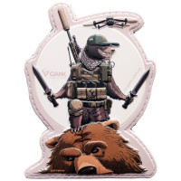Шеврон ПВХ GANK 3D Медоїд White