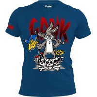 Футболка GANK Заєць з прапором Dark Blue
