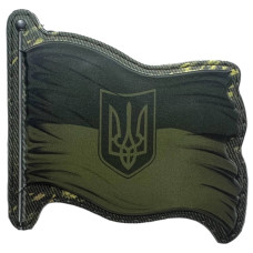 Шеврон ПВХ 3D Стяг Тризуб Olive