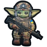 Шеврон ПВХ 3D Йода воїн