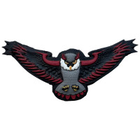 Шеврон ПВХ 3D Сова Black\Red