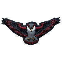 Шеврон ПВХ 3D Сова Black\Red