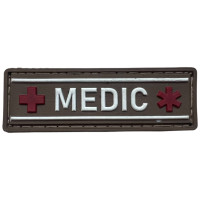 Шеврон ПВХ Полоска Medic Brown