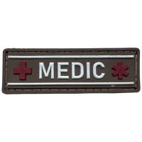 Шеврон ПВХ Полоска Medic Brown