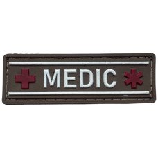 Шеврон ПВХ Полоска Medic Brown