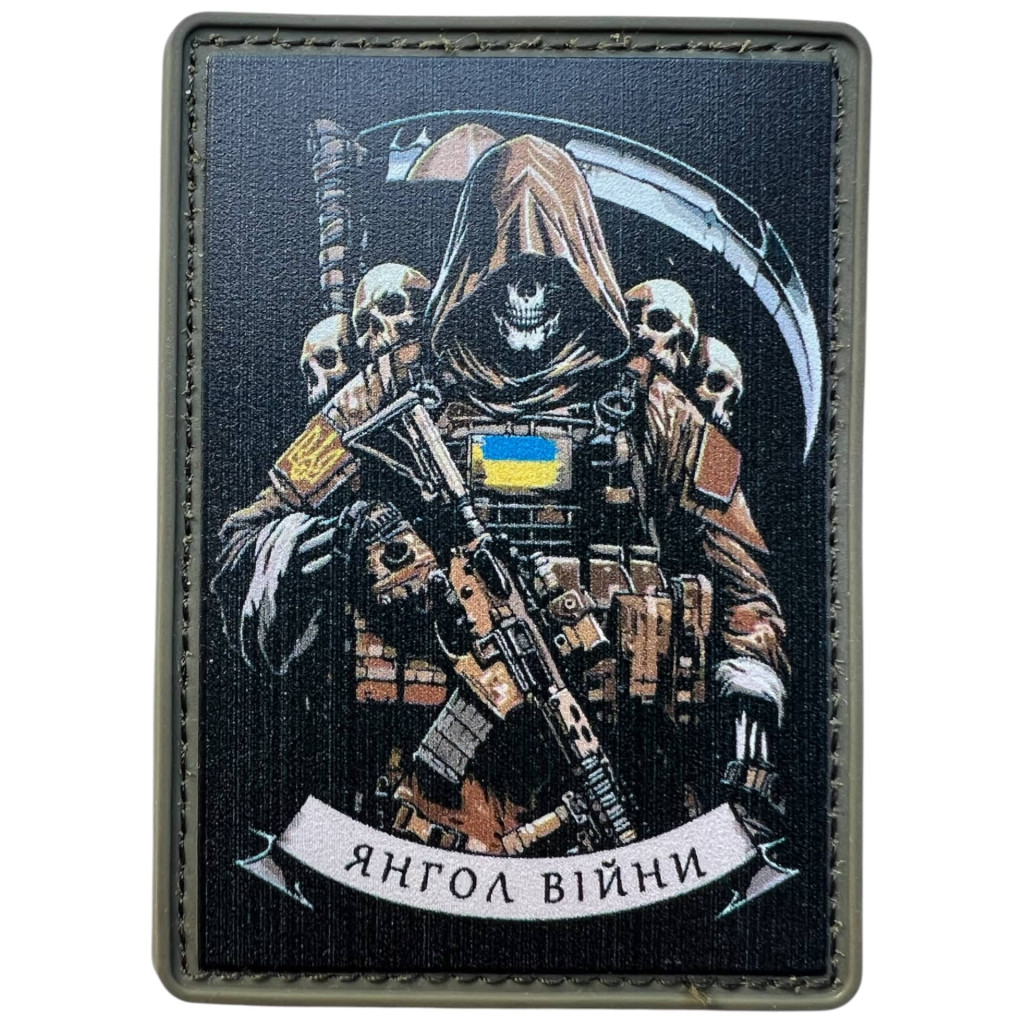 Шеврон ПВХ Янгол війни Olive