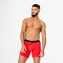 Чоловічі анатомічні боксери з бавовни, Anatomic Long 2.0, Black Series, червоний