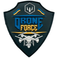 Шеврон ПВХ Drone Force Grey