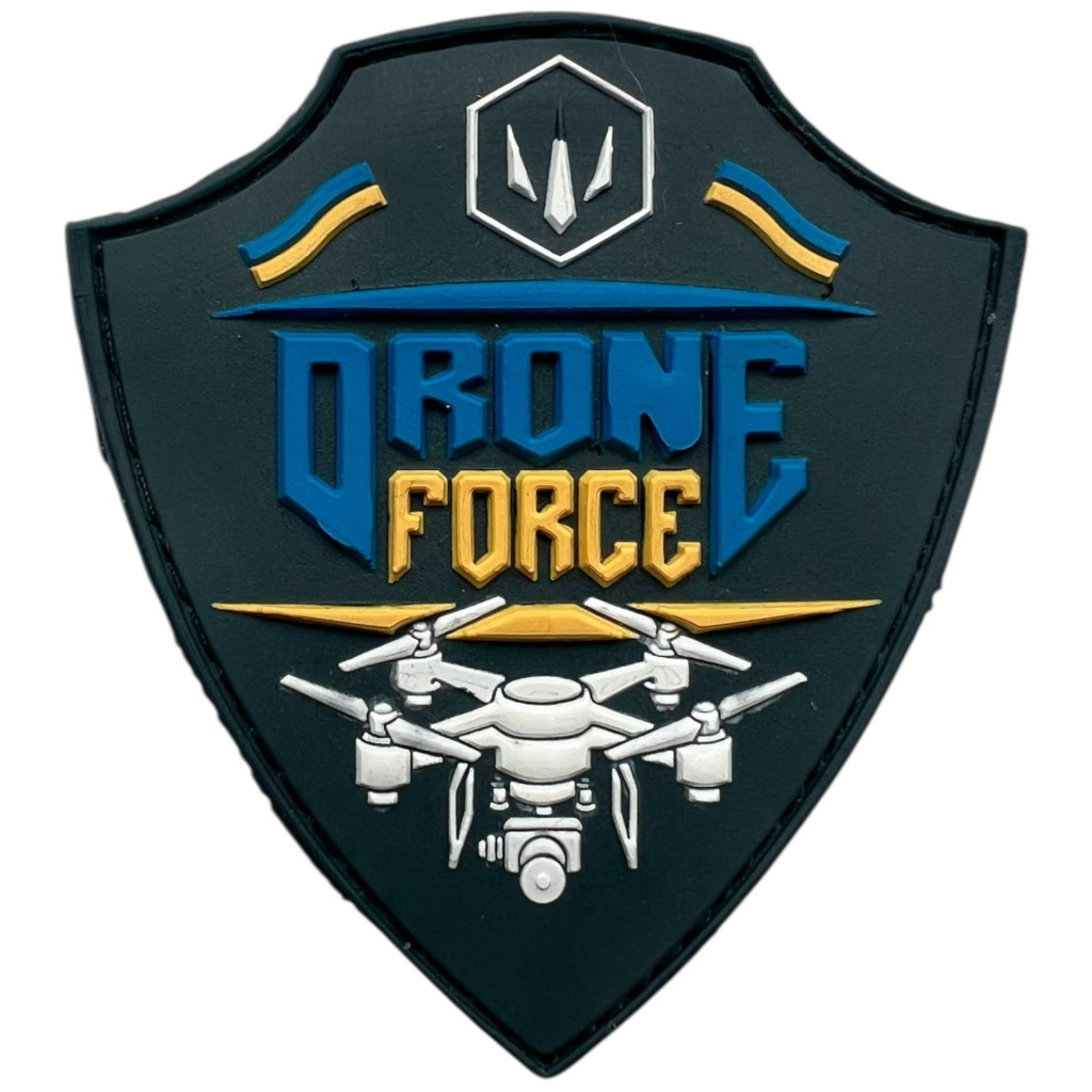 Шеврон ПВХ Drone Force Grey