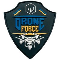 Шеврон ПВХ Drone Force Grey