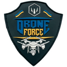 Шеврон ПВХ Drone Force Grey