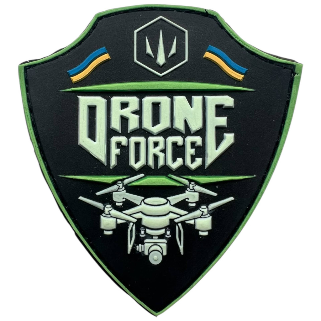 Шеврон ПВХ Drone Force Люмі Black