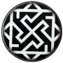 Шеврон ПВХ круглий Оберіг Велес Валькірія White\Black