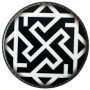 Шеврон ПВХ круглий Оберіг Велес Валькірія White\Black