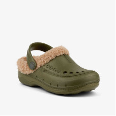 Утеплені клоги (сабо) HUSKY Army Green/Beige