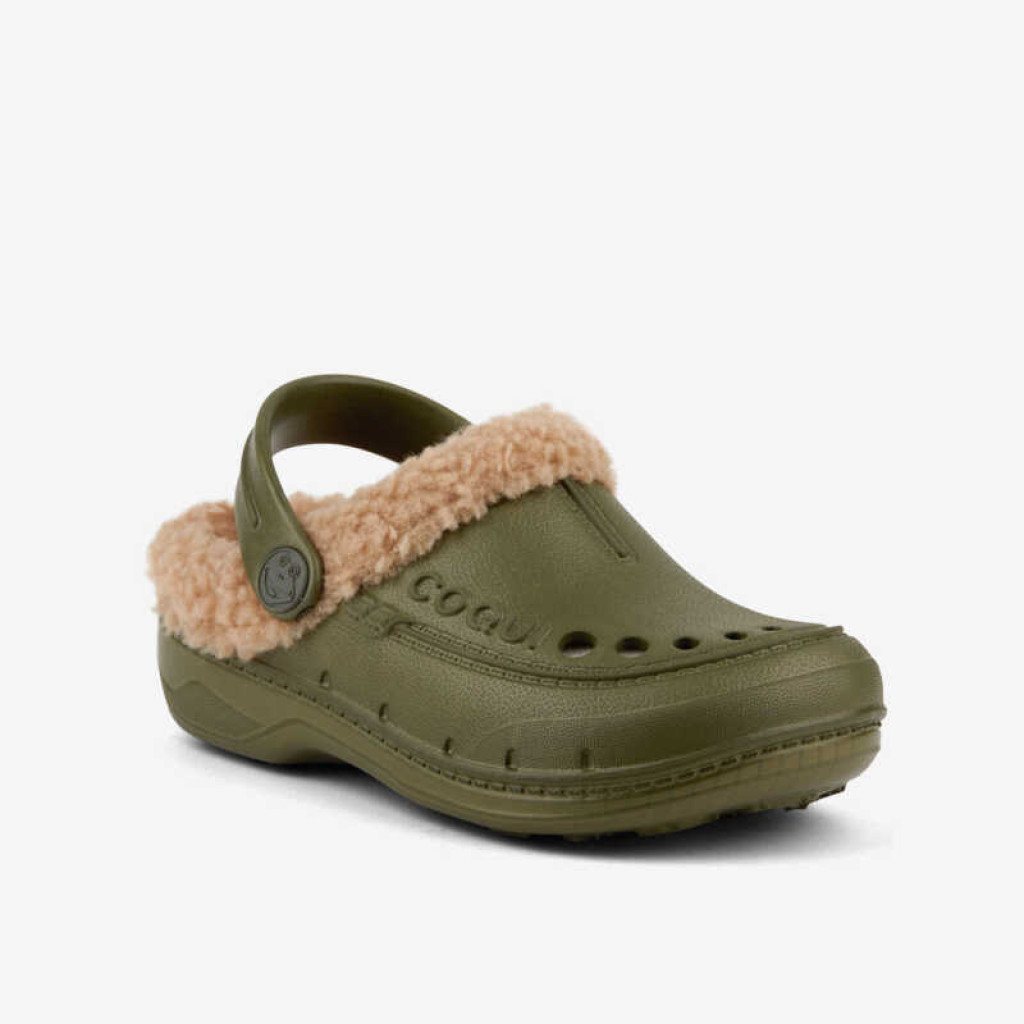 Утеплені клоги (сабо) HUSKY Army Green/Beige
