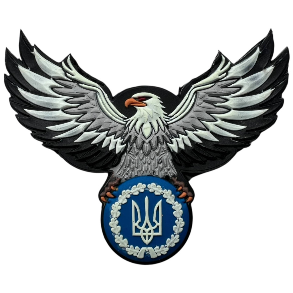 Шеврон ПВХ Орел з Тризубом Люмі