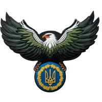 Шеврон ПВХ Орел з Тризубом Green \ YellowBlue
