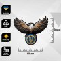Шеврон ПВХ Орел з Тризубом Brown \ YellowBlue