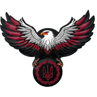 Шеврон ПВХ Орел з Тризубом Red \ YellowBlue