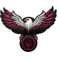 Шеврон ПВХ Орел з Тризубом Red \ YellowBlue