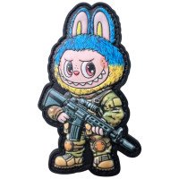 Шеврон ПВХ 3D Лабубу Yellow\Blue