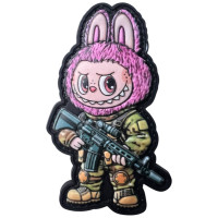Шеврон ПВХ 3D Лабубу Pink