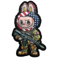 Шеврон ПВХ 3D Лабубу USA
