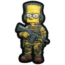 Шеврон ПВХ 3D Барт Сімпсон