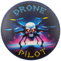 Шеврон ПВХ круглий Drone Pilot