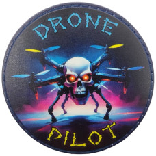 Шеврон ПВХ круглий Drone Pilot
