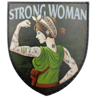 Шеврон ПВХ Щит Strong Woman
