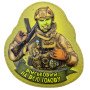 Шеврон ПВХ 3D Маска Військовий на всю голову