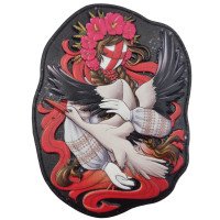 Шеврон ПВХ 3D Мотанка Black\Red
