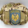 Шеврон ПВХ Щит Я служу в морській піхоті Blue